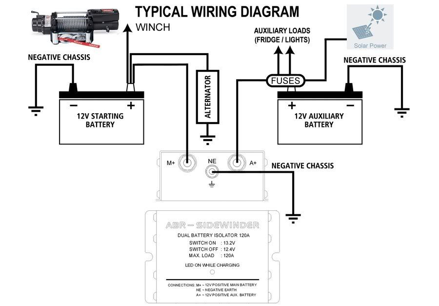 Battery Isolator Wiring Diagram For Winch Diagram Base