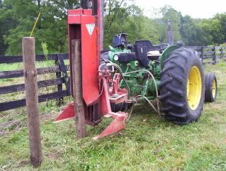 Tractor mounted wood post driver - Homesteading Questions