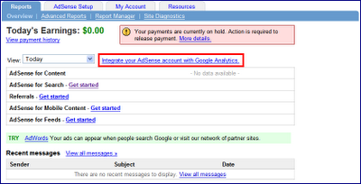 google analytics integrasi adsense