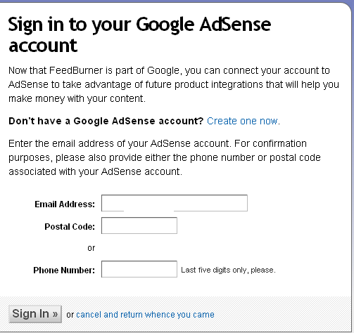 fan - feedburner ad network