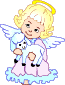 600.gif Angel kissing lamb image by cherpatsy