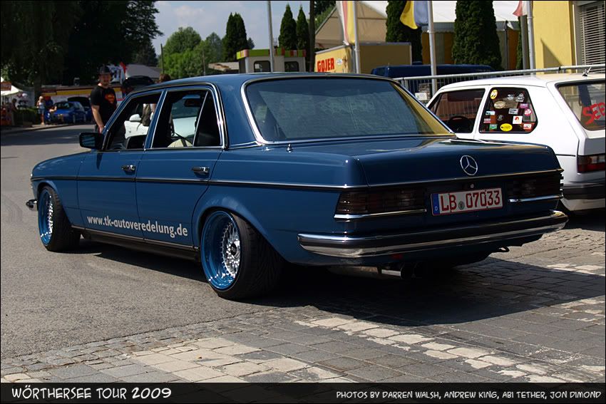 I'm curious to see lightly to moderately modified W123's so purists might
