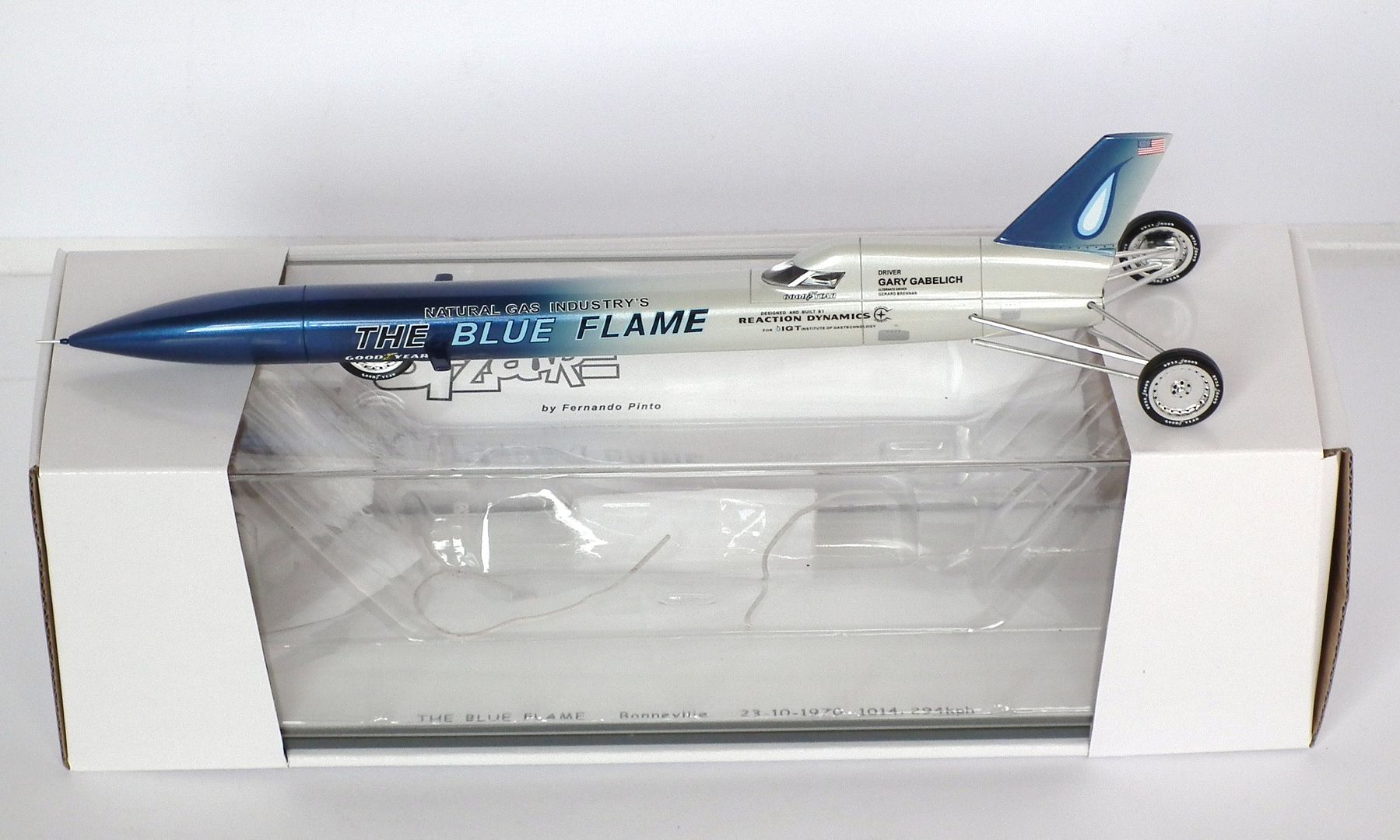 Bizarre 'The Blue Flame' Land Speed Record Car DX 143 (and smaller
