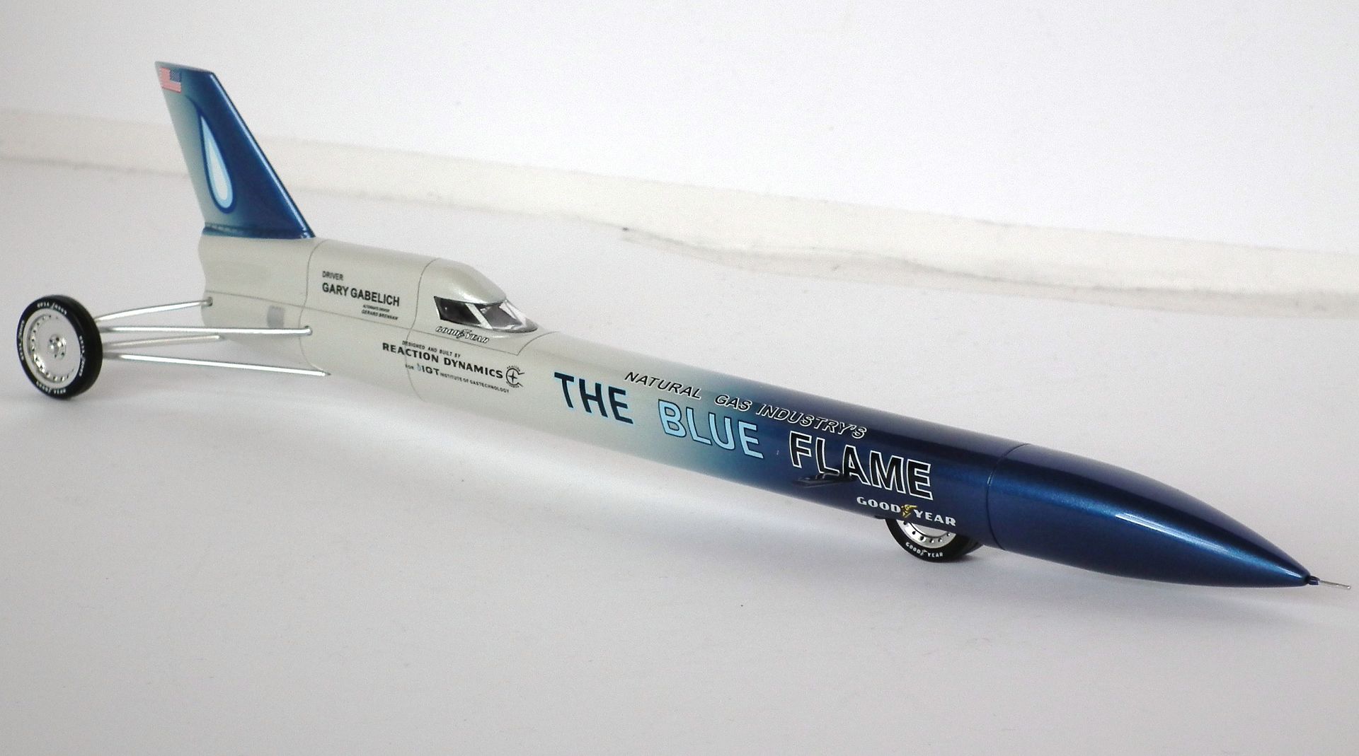 Bizarre 'The Blue Flame' Land Speed Record Car DX 143 (and smaller
