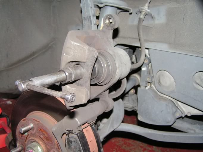 How to compress rear brake piston honda accord #4