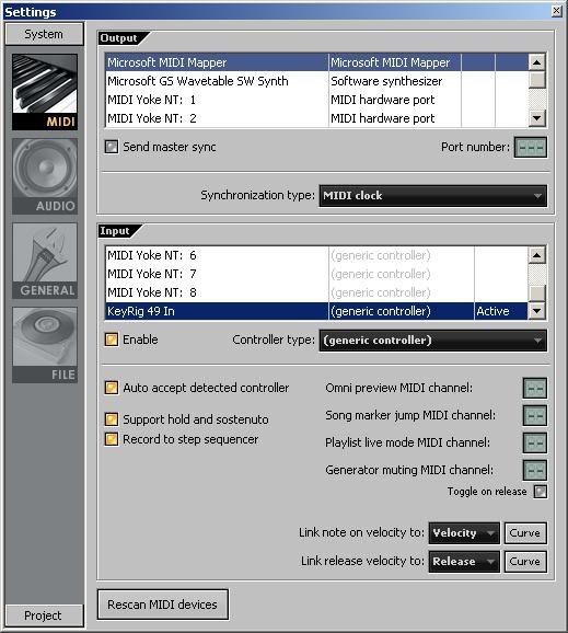 Thread: M-Audio KeyRig 49 Problem