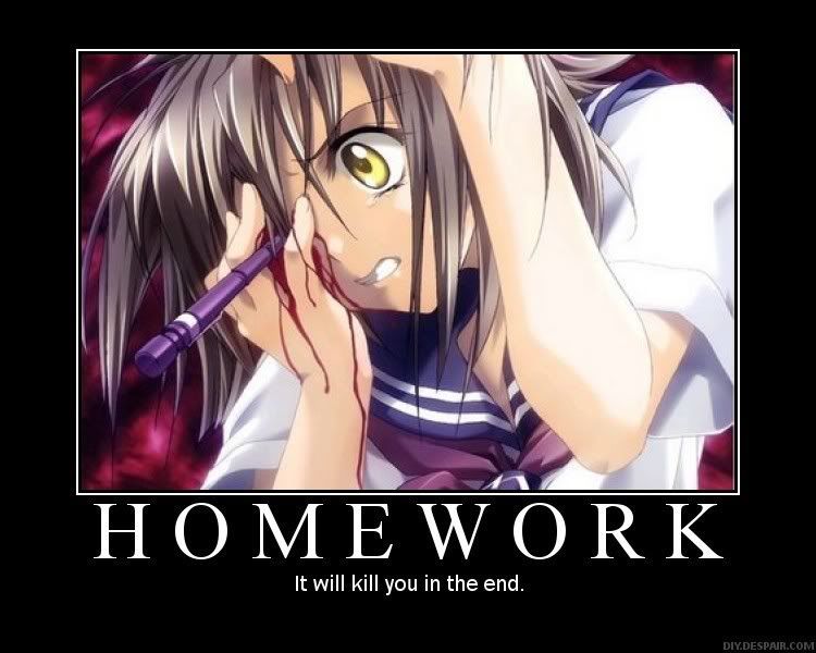 homework anime