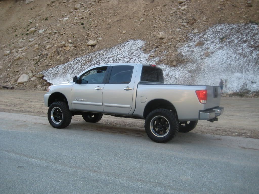 Silver nissan titan black rims #4