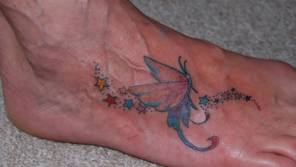 Normally tattoos on the feet are on the top and not the bottom.