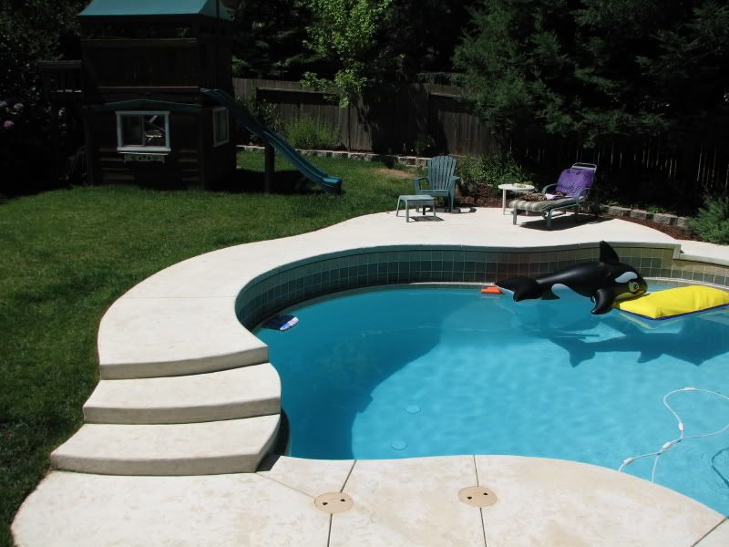 pools on a sloped yard