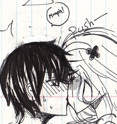 People Kissing Drawing. WRY ARE YOU KISSING THIS