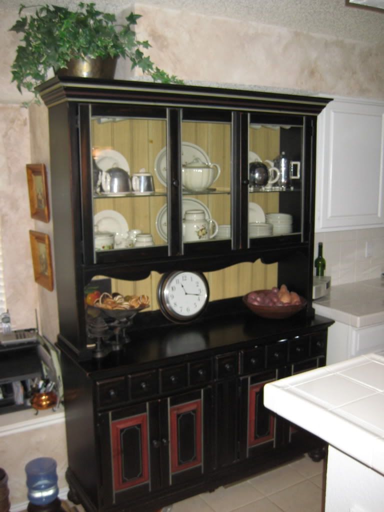 Black Kitchen Hutch