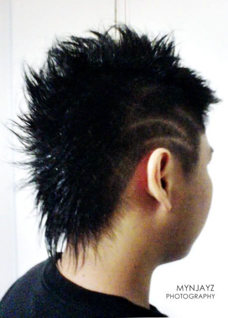 My new hair tattoo / Mohawk style. looks lala or not ? You judge.