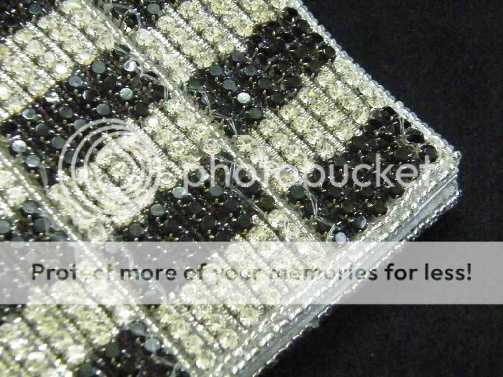   PURSE BAG SWAROVSKI CHECKS CLUTCH NR/PRICE REDUCED FOR LTD TIME  