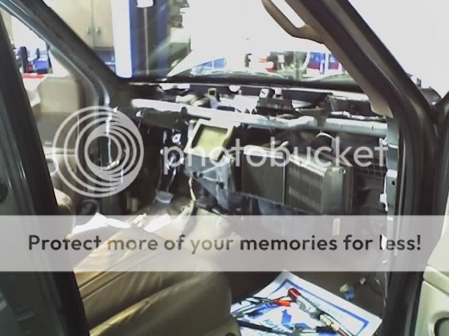 Replacing a heater core in a ford expedition #3
