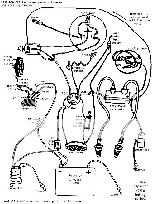 Will you all have a look @ my A-65L wiring diagram - Britbike forum