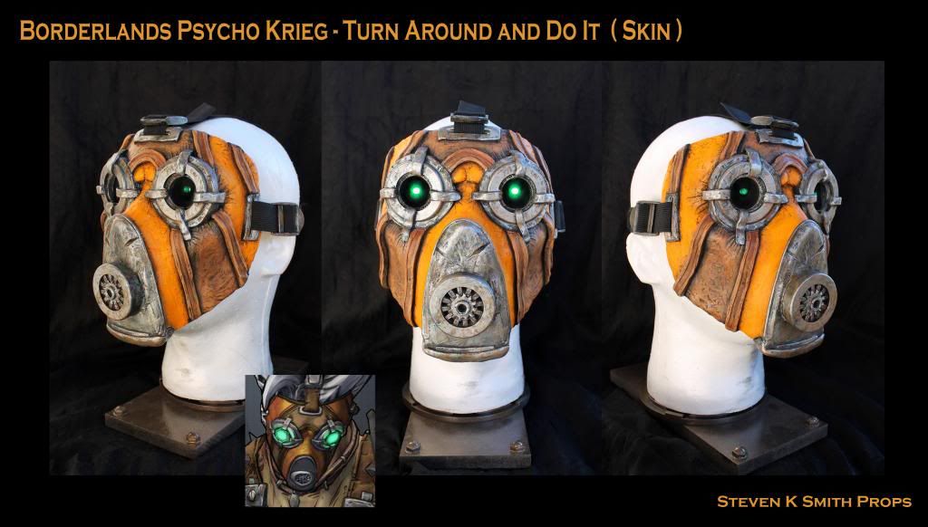 Borderlands DLC Psycho Krieg Mask - Turn Around and Do It Skin